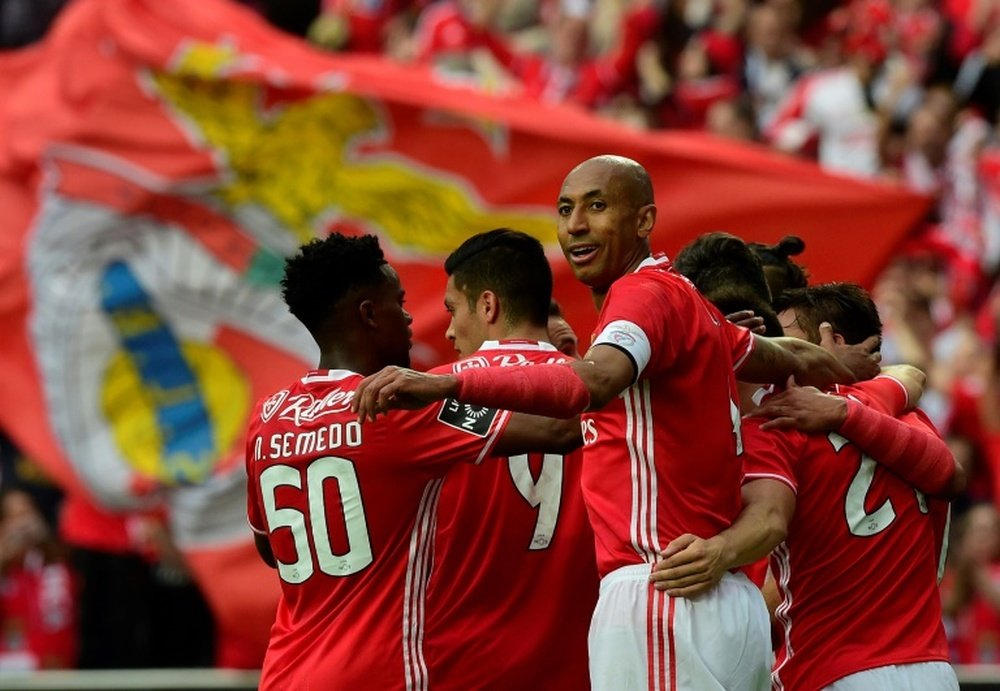 El Benfica se proclamó campeón la pasada jornada. AFP