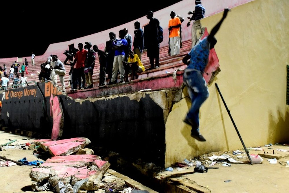 Ten members of a Senegal football club have been arrested. AFP