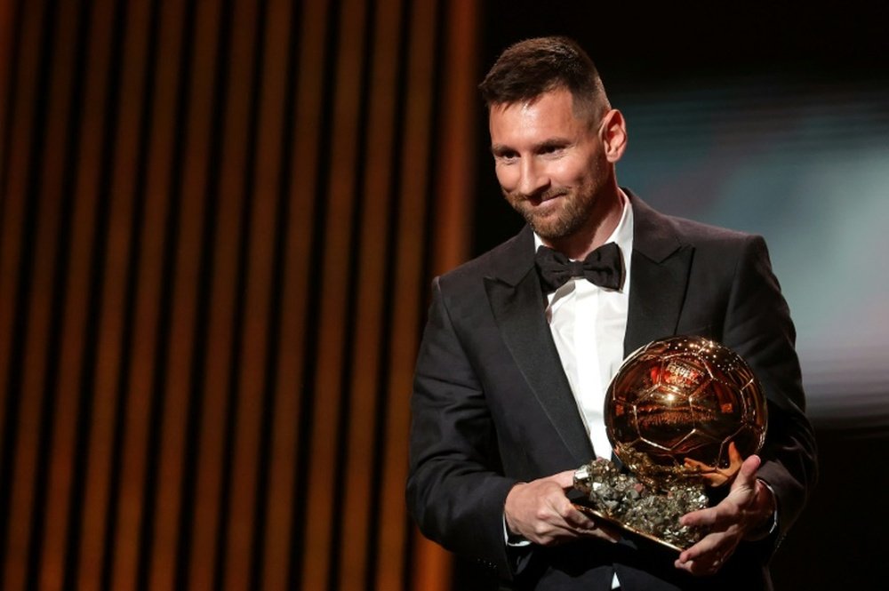 Messi, primer jugar que gana el Balón de Oro jugando fuera de Europa. AFP