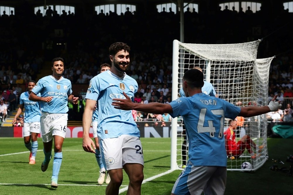 Gvardiol could have become the first defender to score a hat-trick in the Premier League. AFP