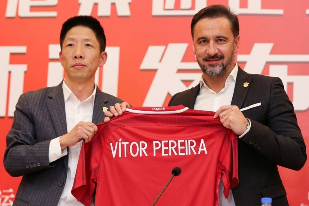 Vitor Pereira présenté officiellement comme entraîneur du Shanghai SIPG. AFP