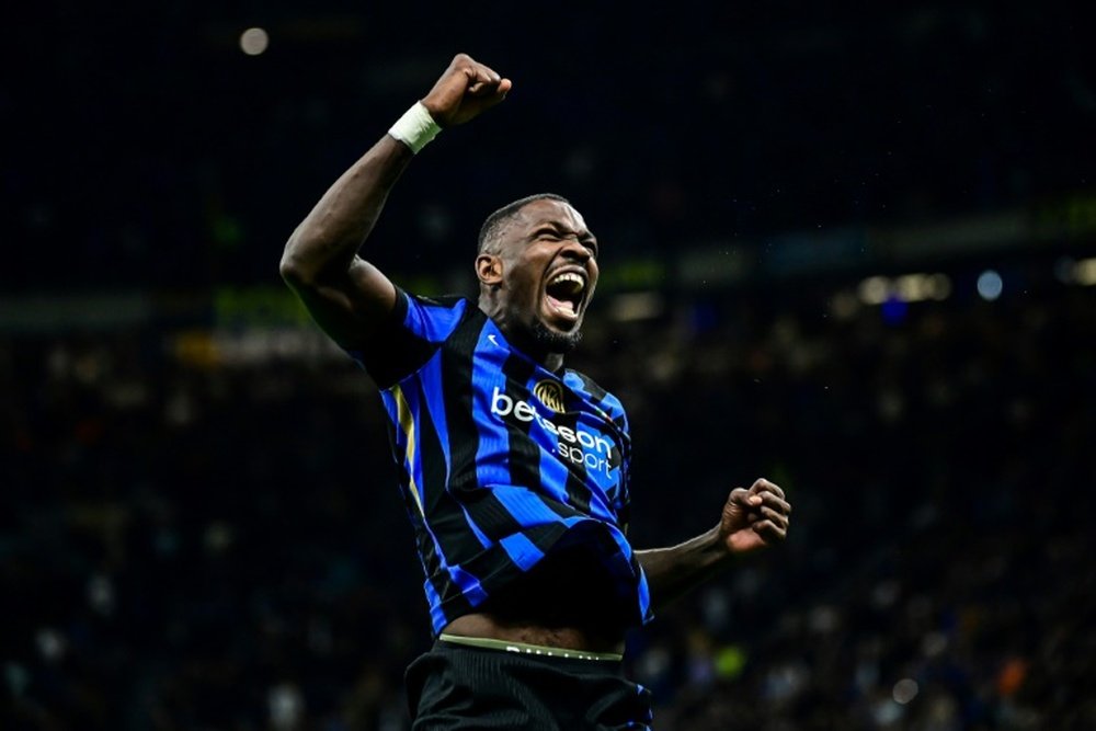 Thuram could start for Inter against Napoli on Saturday. AFP
