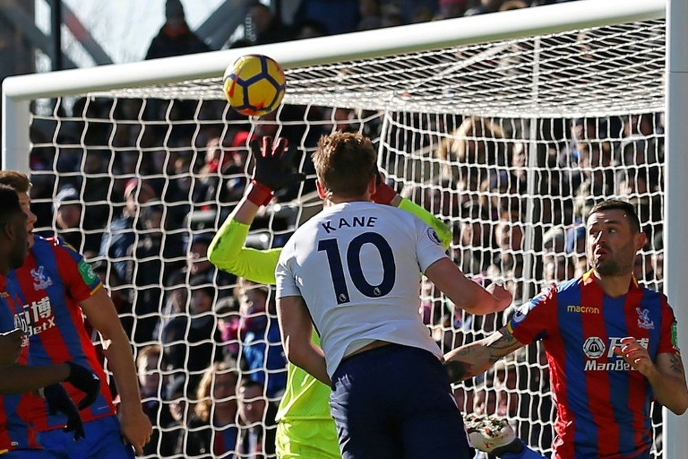 Kane scored a last-minute winner against Palace. AFP