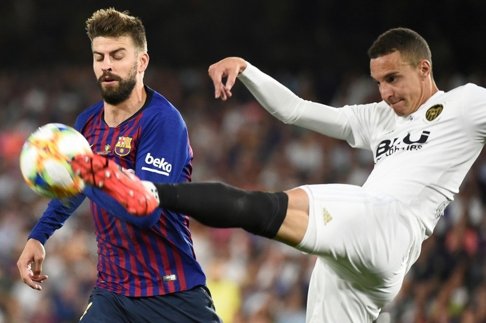 Rodrigo se remémore son but contre le Barça en finale de Coupe du Roi. AFP