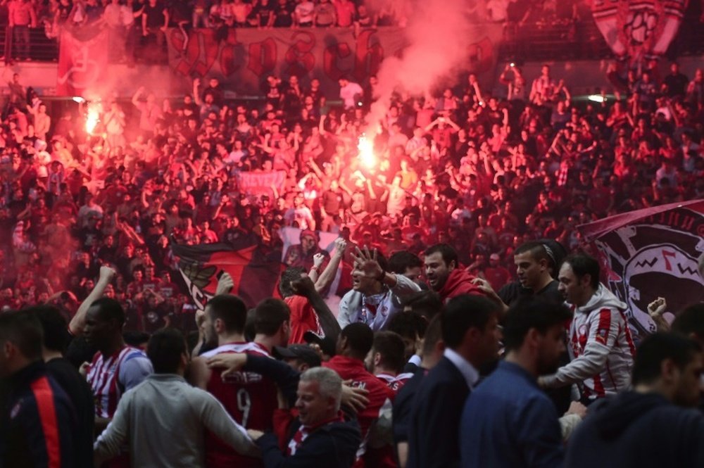 Olympiakos ya es de nuevo campeón de Liga en Grecia. AFP/Archivo