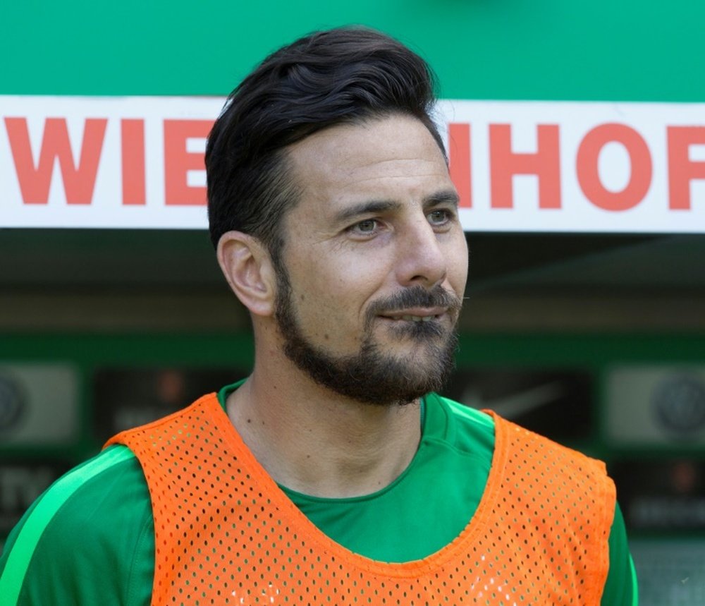 Pizarro, 20 años marcando en la Bundesliga. AFP