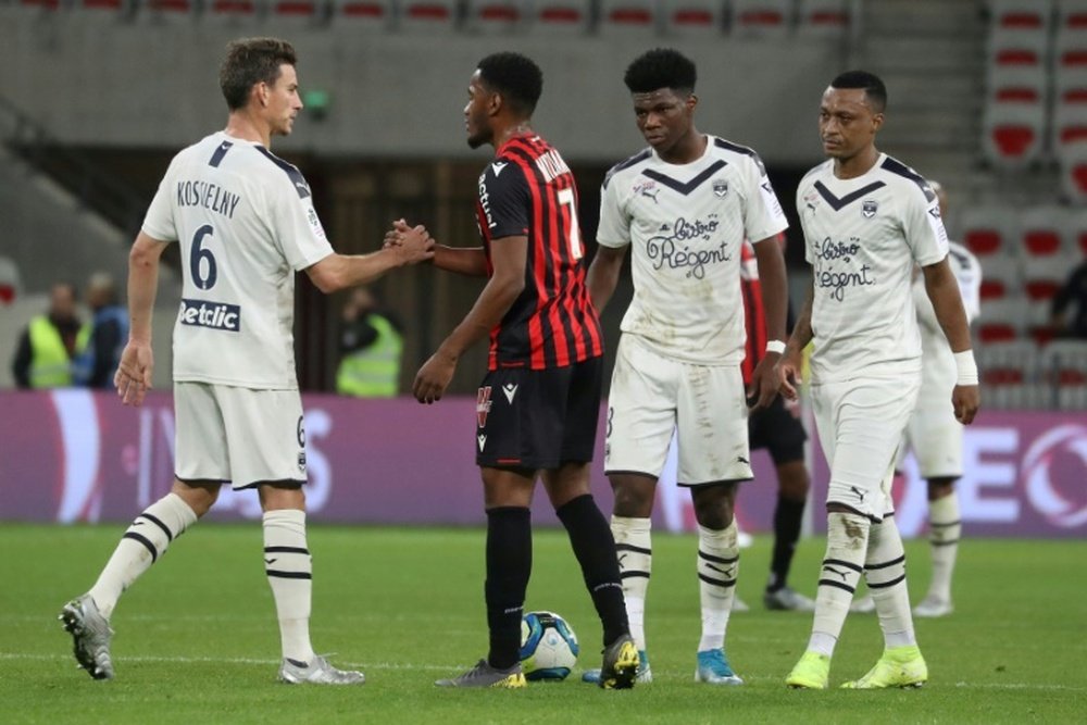 Les compos probables du match de Ligue 1 entre Bordeaux et Nice. AFP