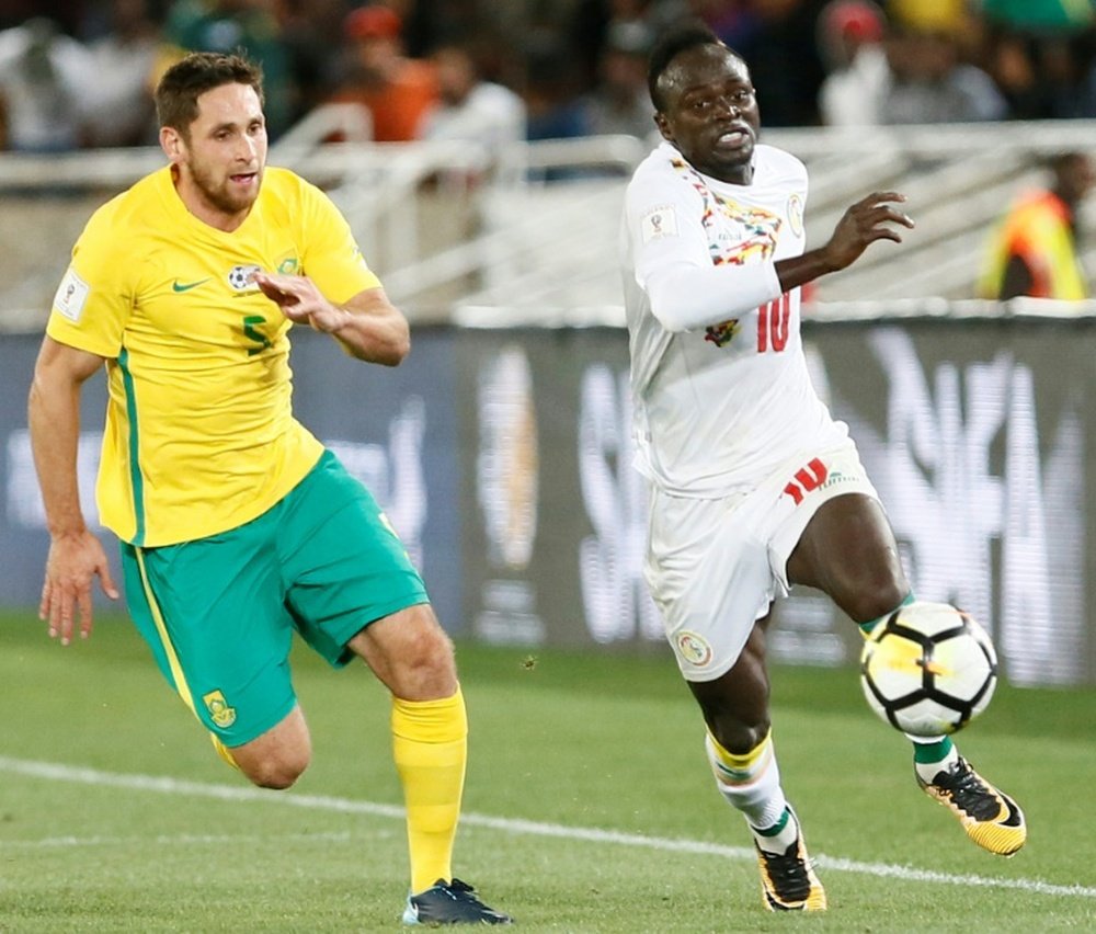Senegal venceu a África do Sul e se qualificou para a Copa do Mundo. AFP