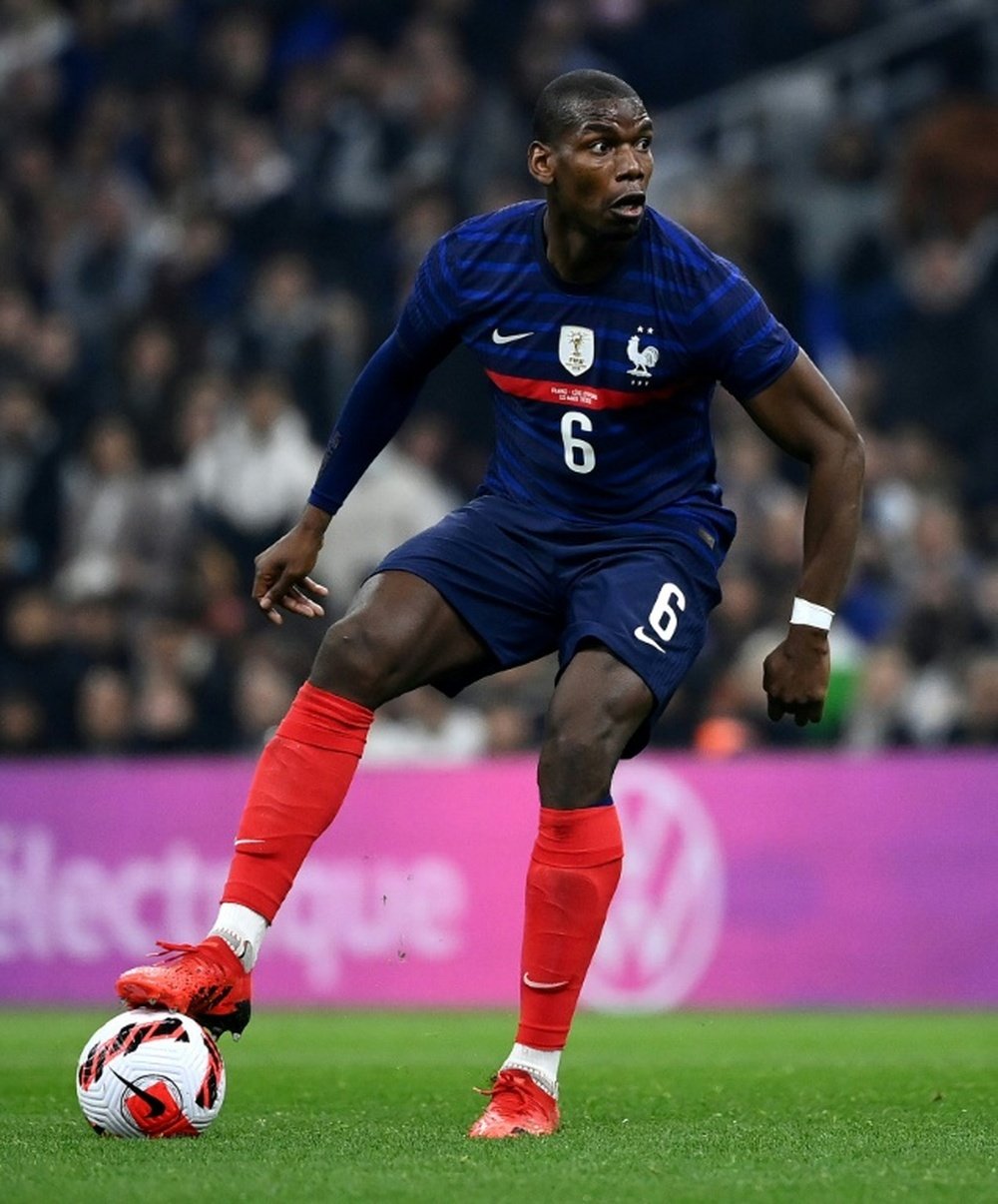 Paul Pogba lors du match amical entre la France et la Côte d'Ivoire. AFP