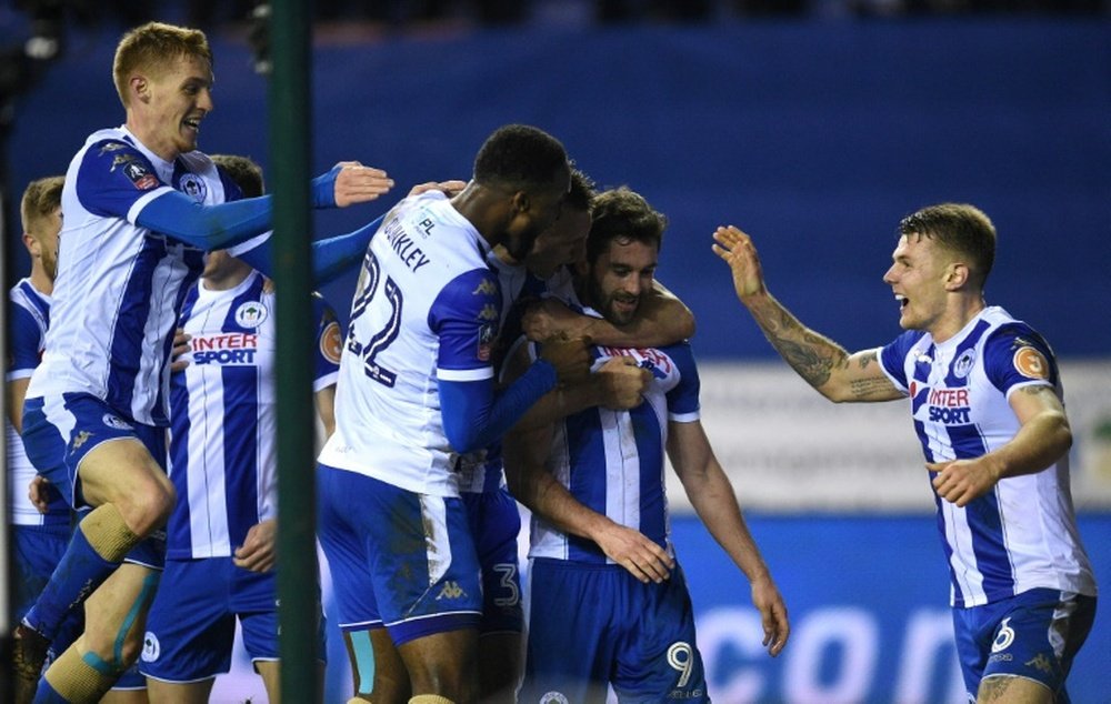 Wigan are on the verge of a takeover. AFP