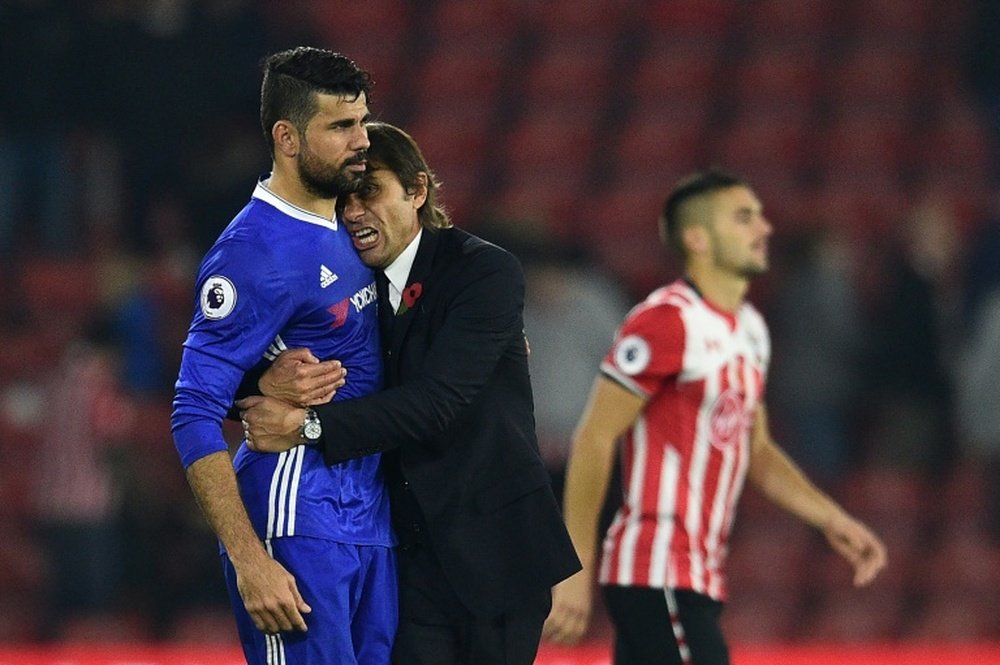 Costa and Conte's agitated relationship. AFP
