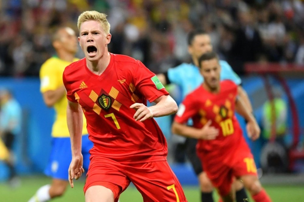 Bélgica se impuso a Brasil con 'show' de Courtois. AFP