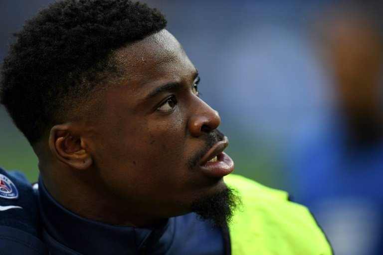 Serge Aurier le 23 avril 2016 au Stade de France à Saint-Denis
