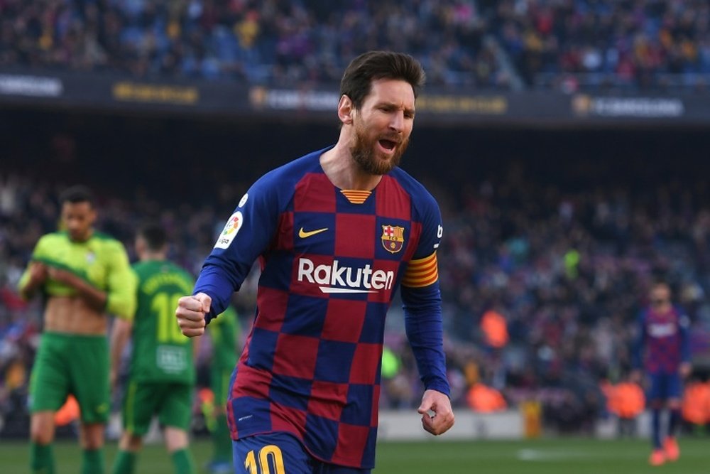 Messi llega con mucha hambre a los octavos de Champions. AFP
