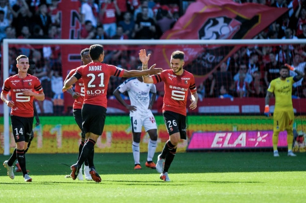 Les compos probables du match de Ligue 1 entre Bordeaux et Rennes. AFP