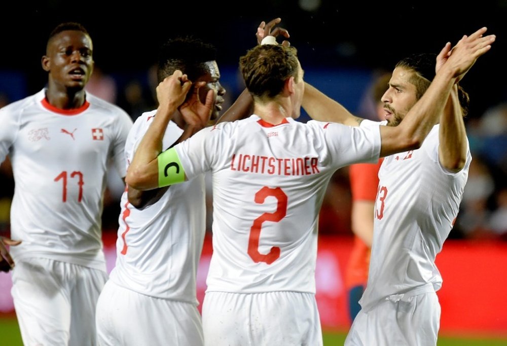 Suiza consiguió empatar a Brasil. AFP