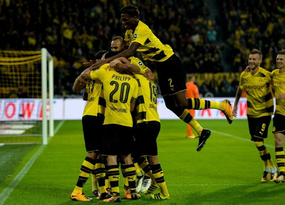 Dortmund a surclassé le FC Cologne avec notamment un doublé signé Maximilian Philipp. AFP