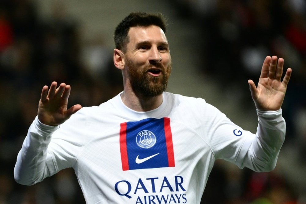 Messi marcó el primer gol del PSG. AFP