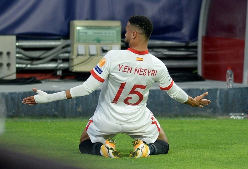 En-Nesyri was fundemental in orchestrating Sevilla's comeback. AFP