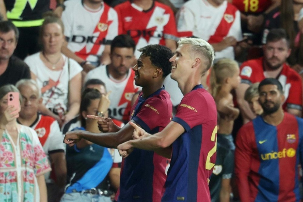 Olmo praised his Barca teammate Yamal ahead of the Nations League semifinals. AFP