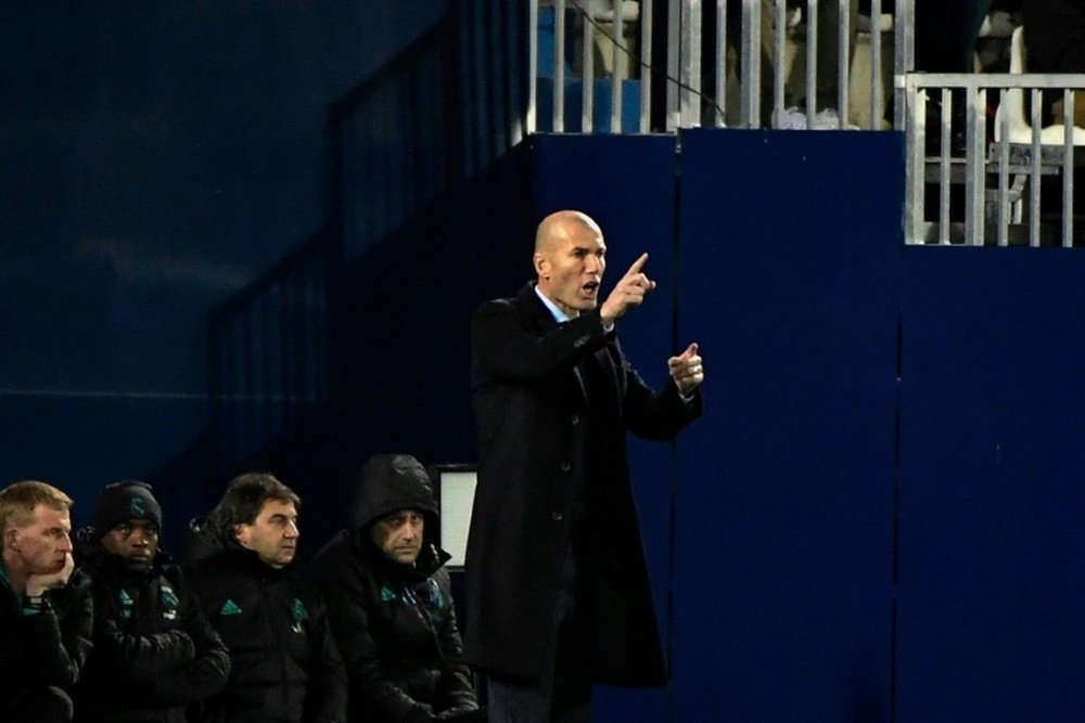 L'entraîneur du Real Madrid, Zinédine Zidane. AFP