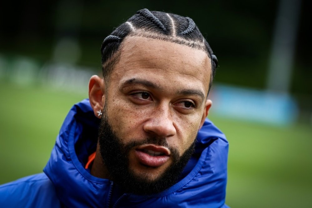 Memphis Depay is currently without a team. AFP