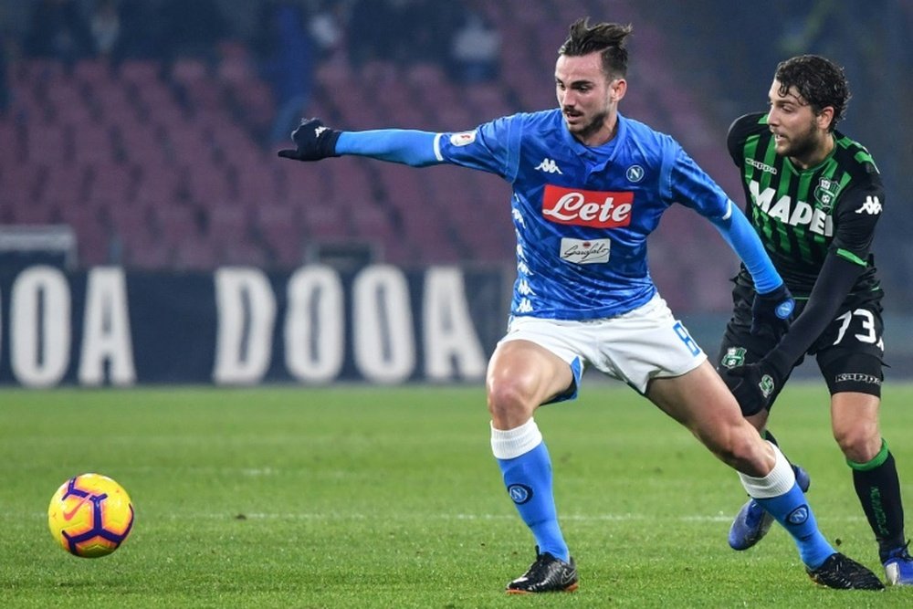 Napoli are worried about big foreign clubs buying Fabian Ruiz off them. AFP