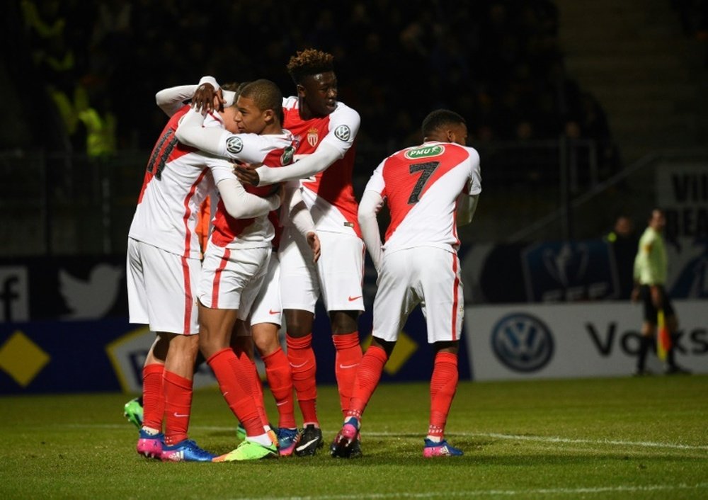 Monaco a remporté la Ligue 1 en battant Saint-Étienne. AFP
