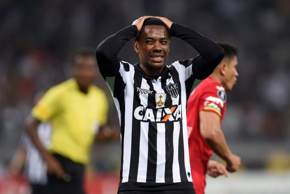 Robinho ha sido condenado a cumplir la pena íntegra en Brasil de forma inmediata. AFP