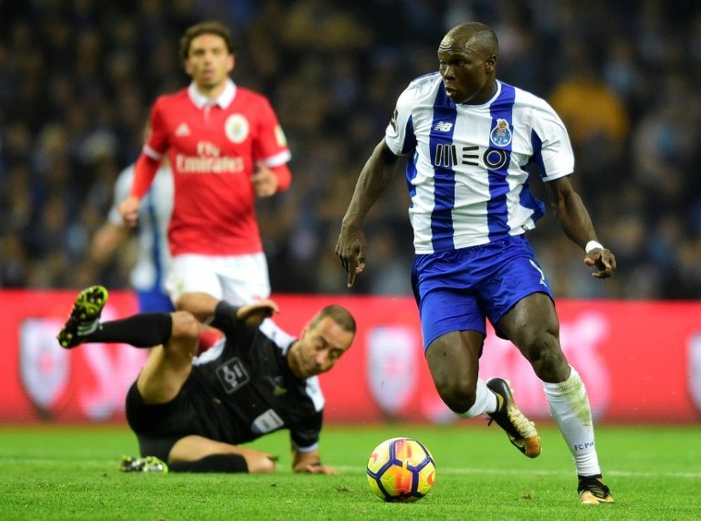 O camaronês soma 26 golos em 38 jogos, pelo FC Porto, esta época. AFP