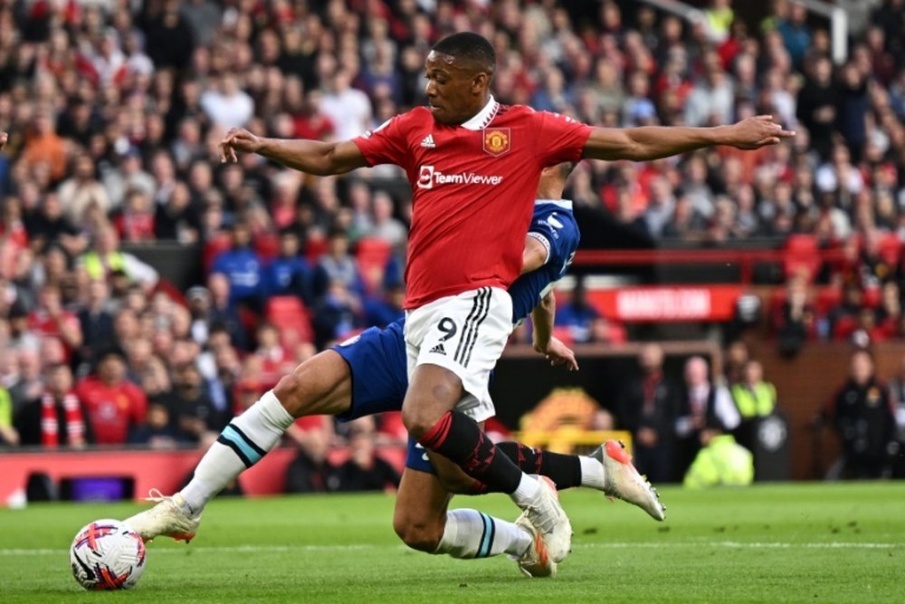 Martial is unavailable for Saturday’s FA Cup Final against Manchester City. AFP