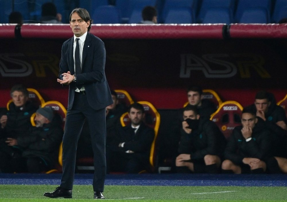 Simone Inzaghi est très satisfait de ses joueurs. AFP