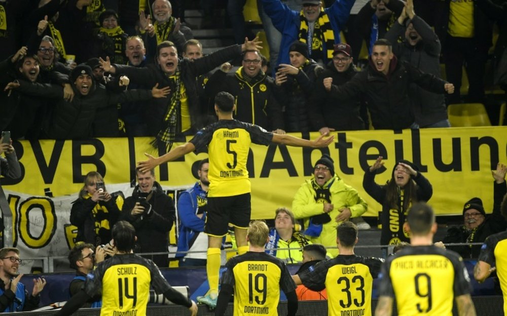 The Dortmund called for their club to have a women's team. AFP
