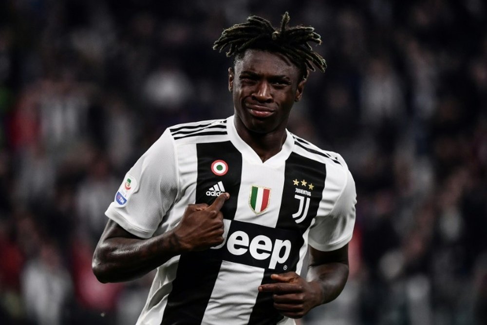 Moise Kean se presentó al mundo. AFP