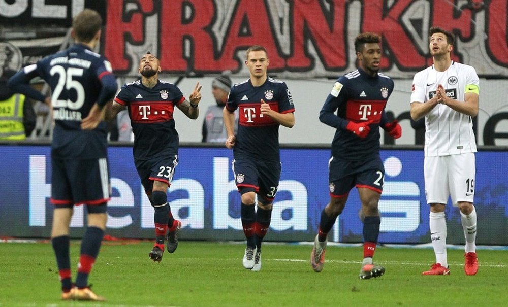 Courte victoire du Bayern Munich sur le terrain de l'Eintracht Francfort. AFP