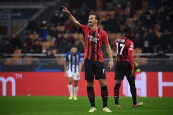 Ibrahimovic a joué son 150e match avec le Milan AC. AFP