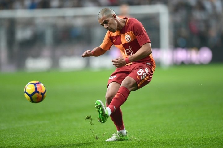 Sofiane Feghouli jugó durante cinco años en el Galatasaray. AFP