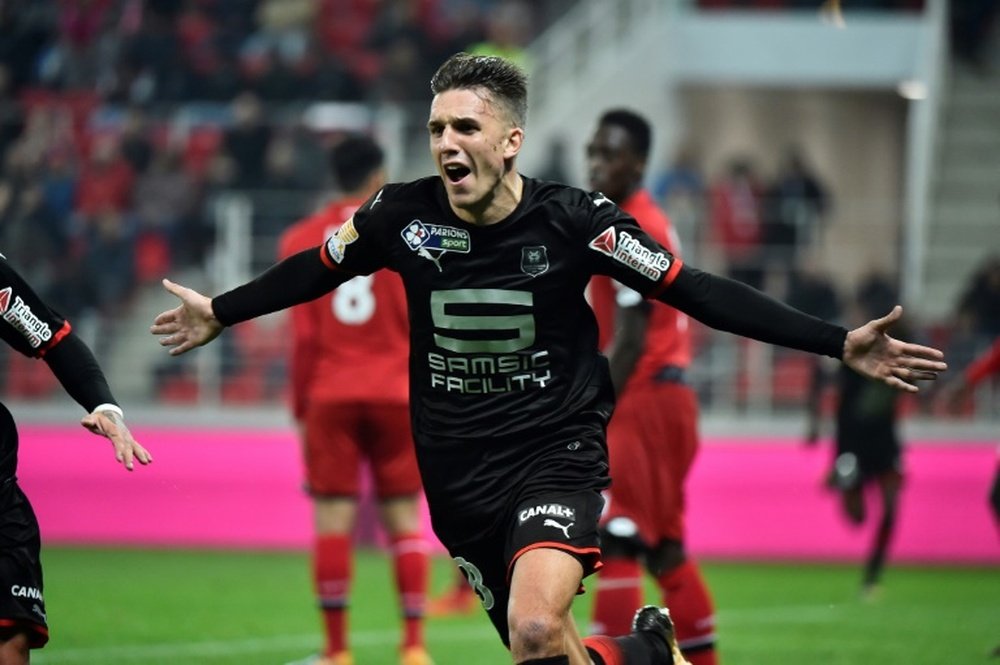 Adrien Hunou va prolonger avec Rennes. AFP