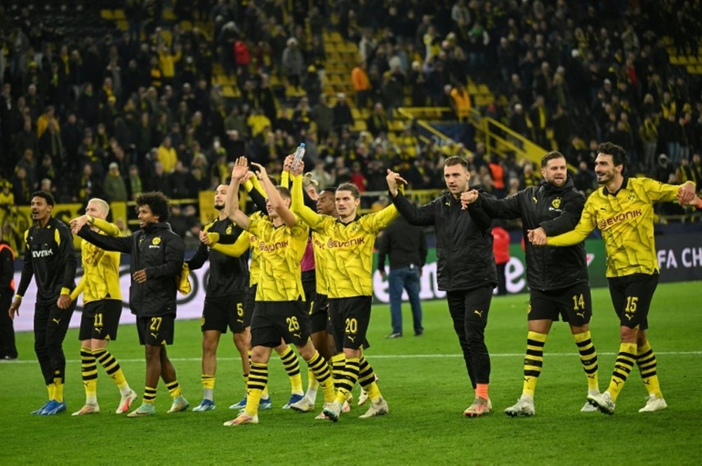 Dortmund se relance et prend provisoirement la tête du groupe F. AFP