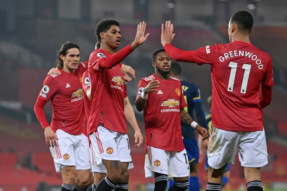 Manchester United roule sur Southampton. AFP