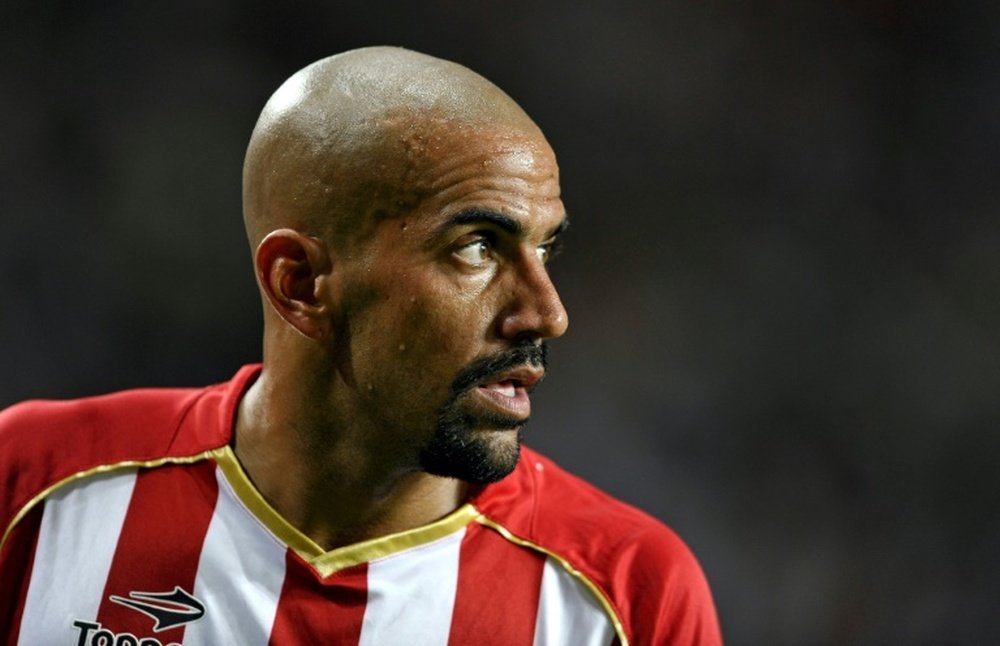 Juan Sebastian Veron, avec Estudiantes contre la Deportes Tolima, en Copa Libertadores. AFP