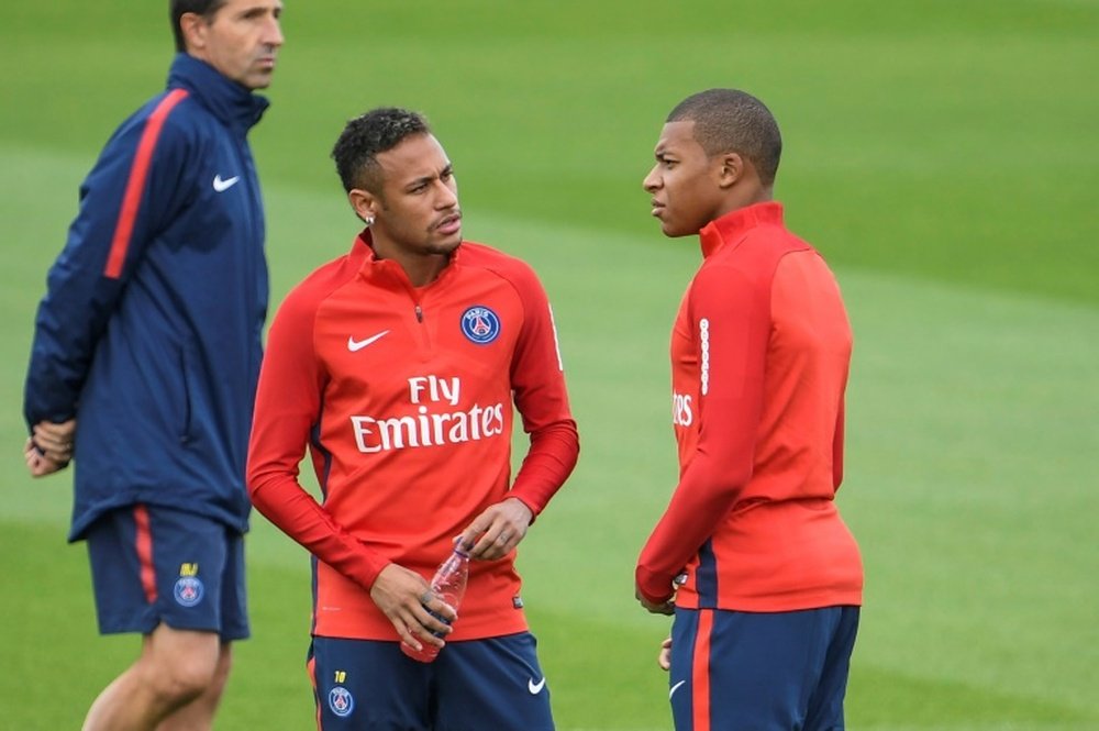 El PSG disputará su primer encuentro con Neymar y Mbappé. AFP