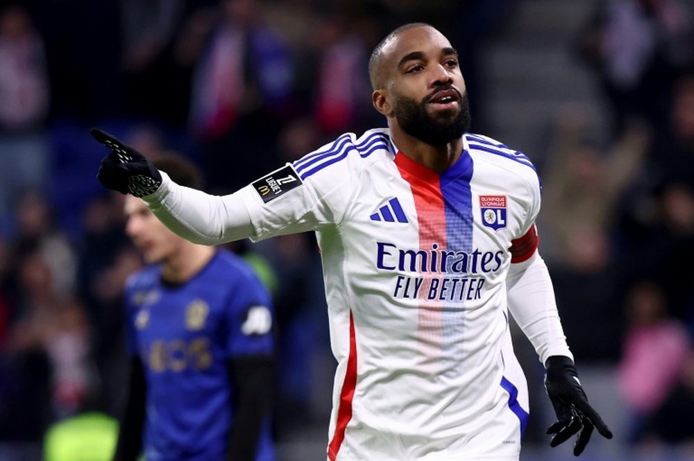 Lacazette has scored 151 Ligue 1 goals so far. AFP