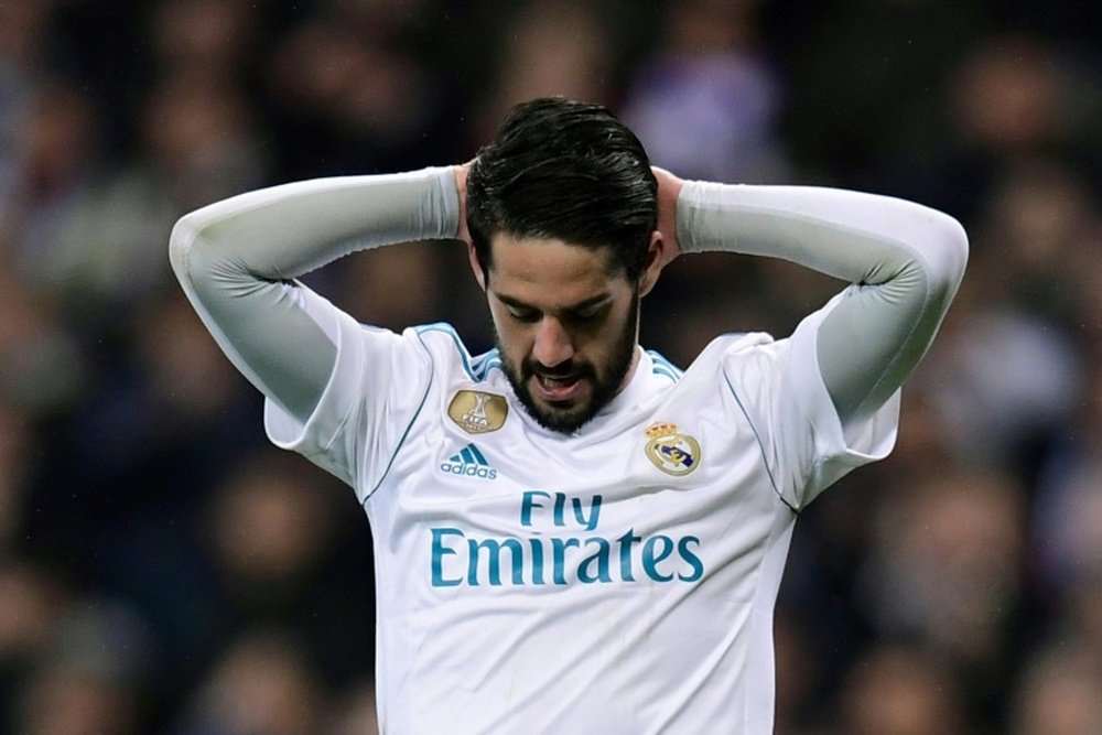 Isco will miss the game with a shoulder problem. AFP