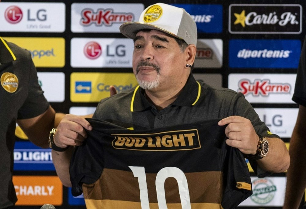 Maradona vivirá una nueva aventura en México. AFP