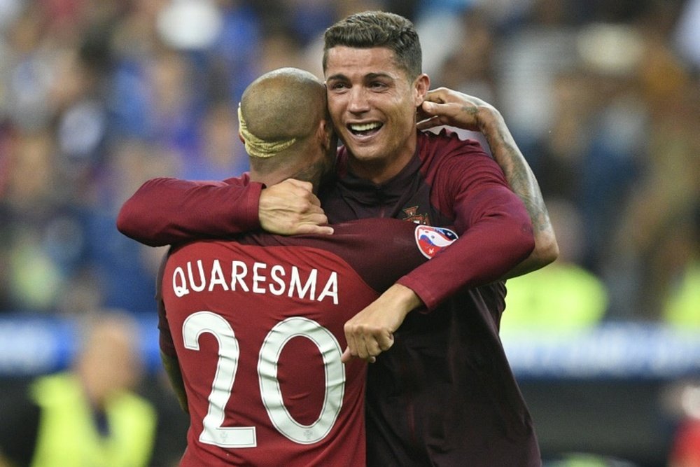 Quaresma and Ronaldo both came through the Portugal youth teams. AFP