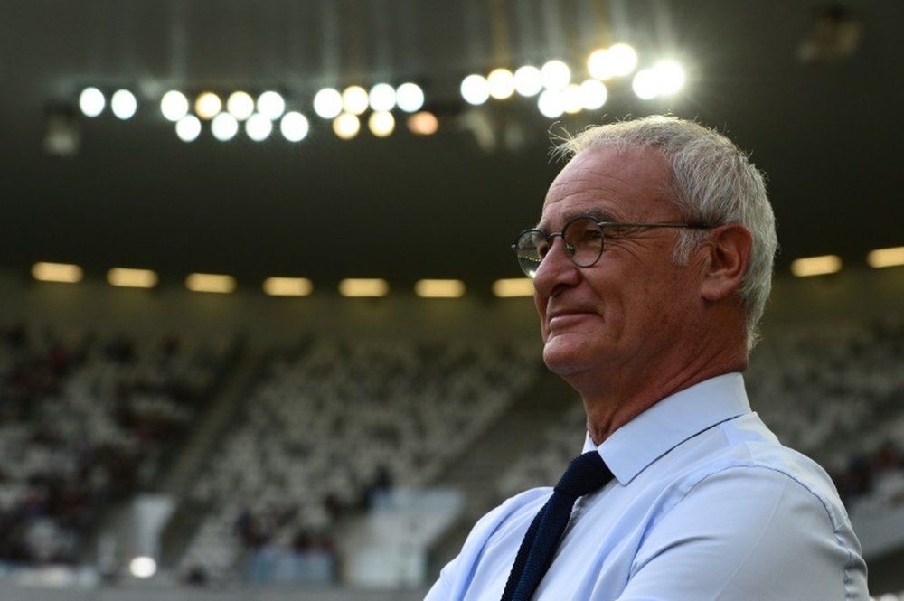 Ranieri est satisfait malgré la défaite. AFP