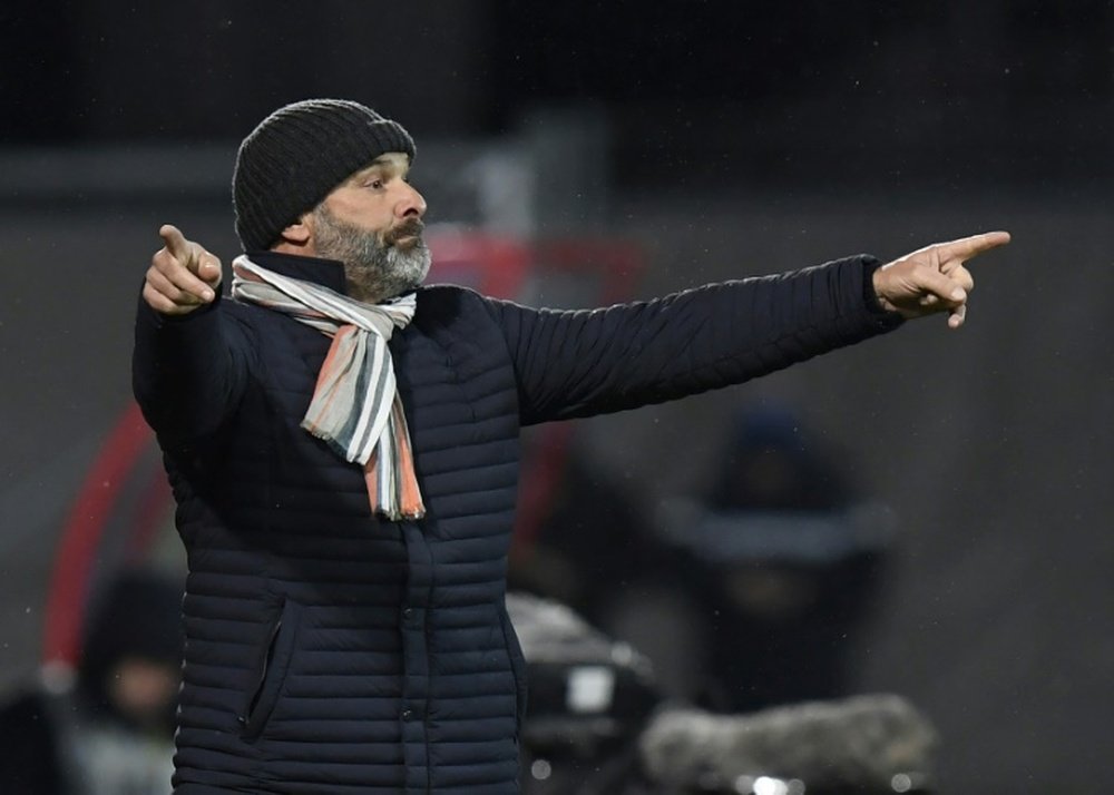 Pascal Dupraz, l'entraîneur de Toulouse, était déçu après la défaite. AFP