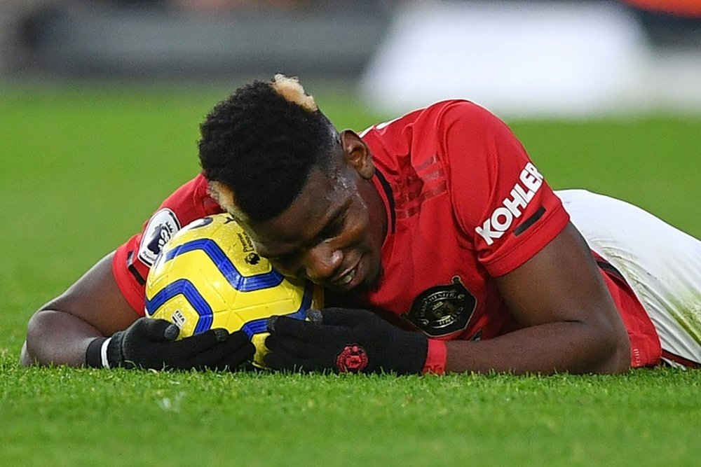 La salida de Pogba del United está bloqueada por el momento. AFP/Archivo