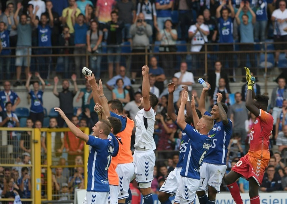 Strasbourg won against Lille 3-0. AFP